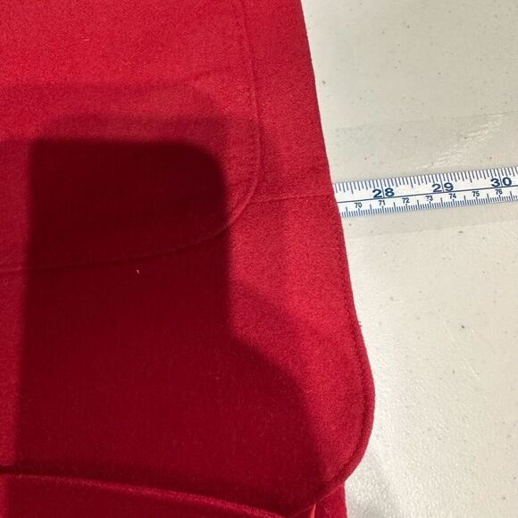 Vintage Pendleton Womens Apple Red Wool Double Breasted Blazer Skirt Set Size XL - Picture 8 of 16